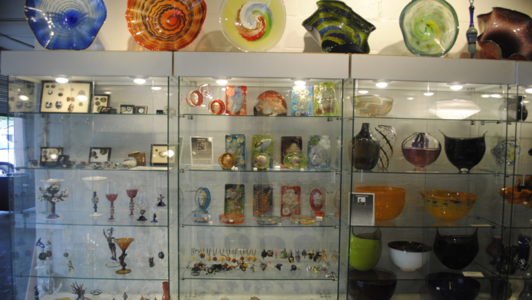 Gift shop and Gallery at Zen Glass Studio