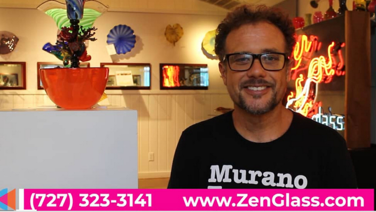 Curate St. Pete Gallery Tour Video of Zen Glass