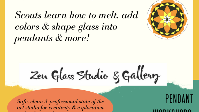 Boys & Girl Scouts Earn their Glassblowing Badge!